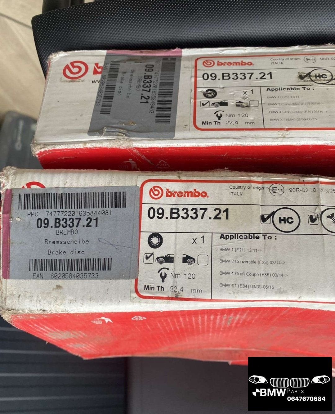Remschijf voorzijde Bmw 318d 320d E90 E91 NIEUW, Gebruikt, -, Ophalen of Verzenden, -