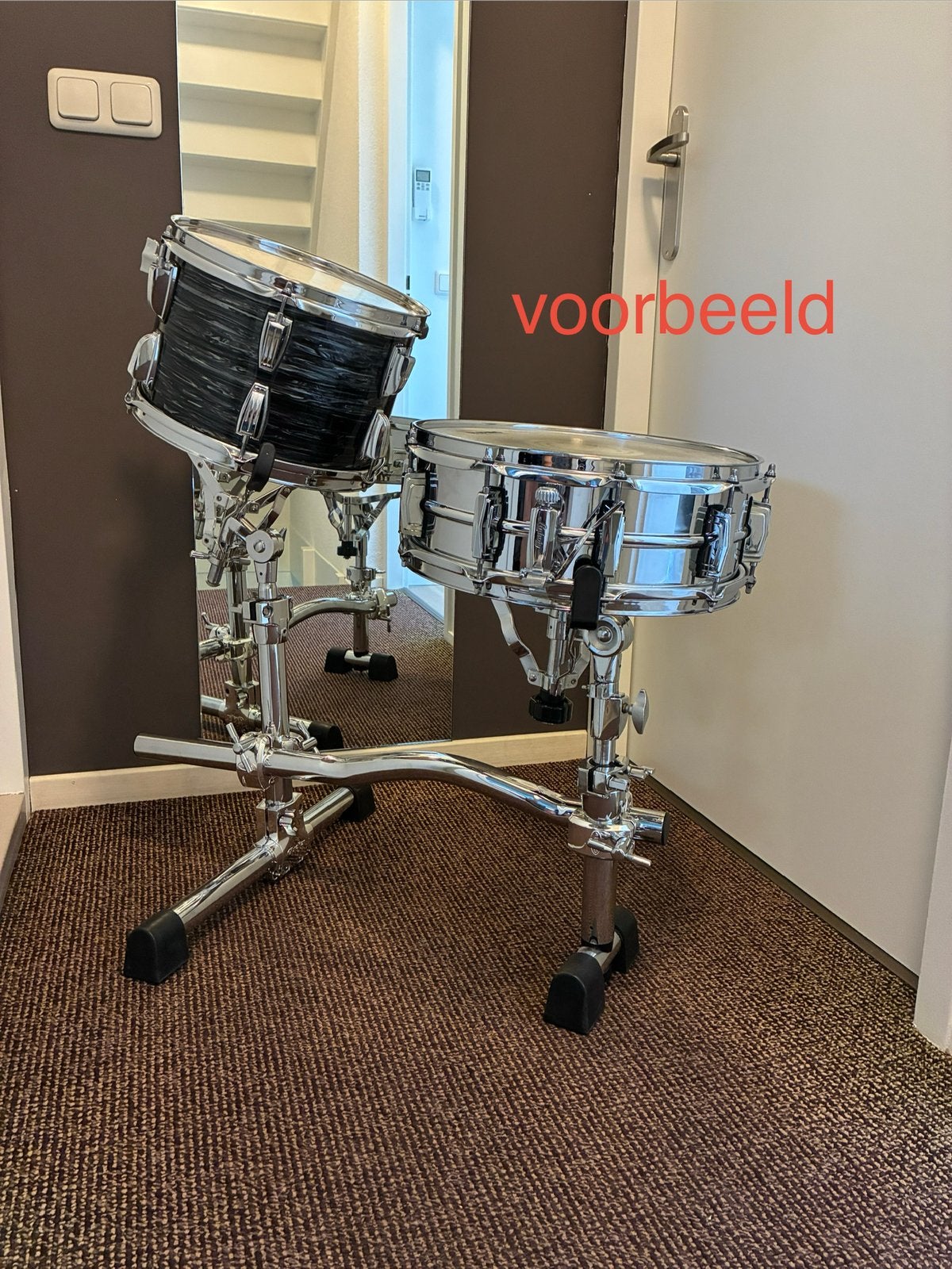 Gibraltar GSVMS Drum Rack met 2 Houders(snare & tom), Ophalen of Verzenden, Gebruikt, Drums of Percussie