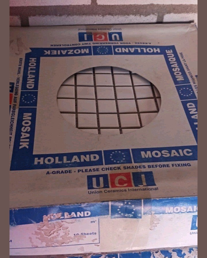 Tegels mozaïek 18 matjes wit, Ophalen of Verzenden
