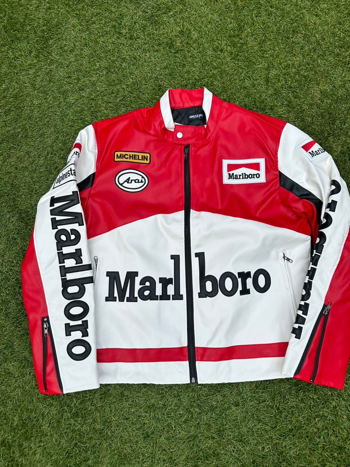 Marlboro PU Lederen Racing Jas Maat L - Nieuw, Ophalen of Verzenden, Nieuw, Maat 52/54 (L), Rood