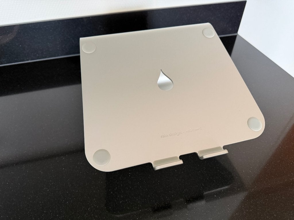 Laptopstandaard: Rain Design mStand (zilver), Ophalen of Verzenden, Zo goed als nieuw, Raindesign