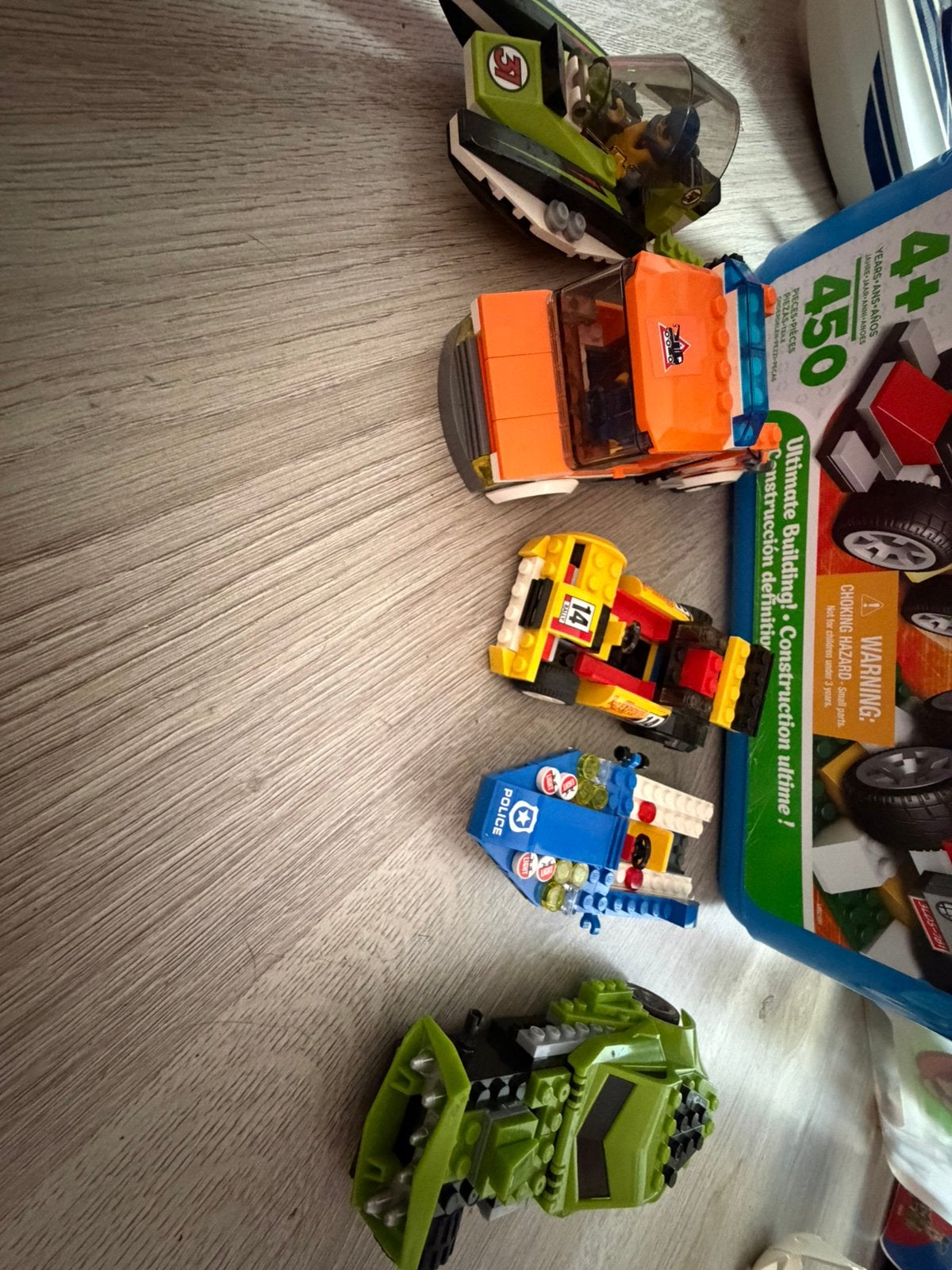 Bak vol lego, Ophalen, Gebruikt