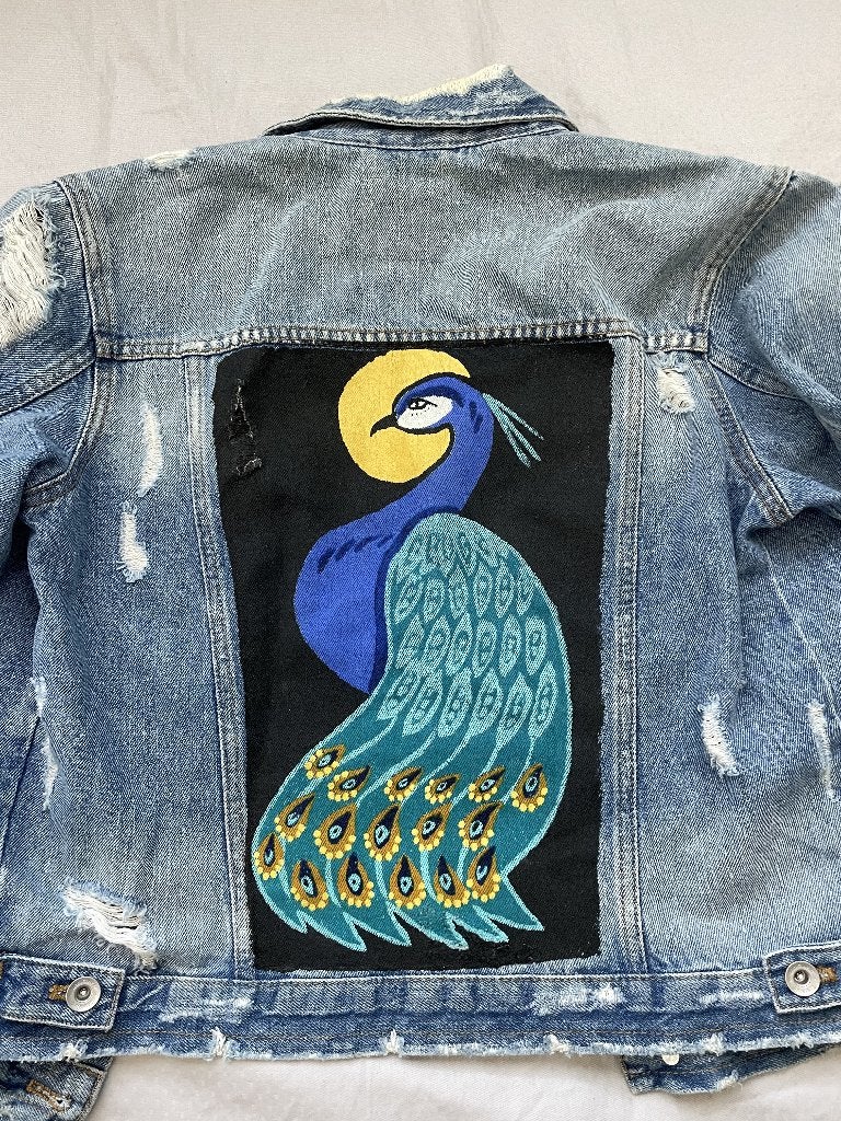 Schitterende denim wear kunstig jasje maat M ZARA, Maat 38/40 (M), Blauw, Zara, Ophalen of Verzenden