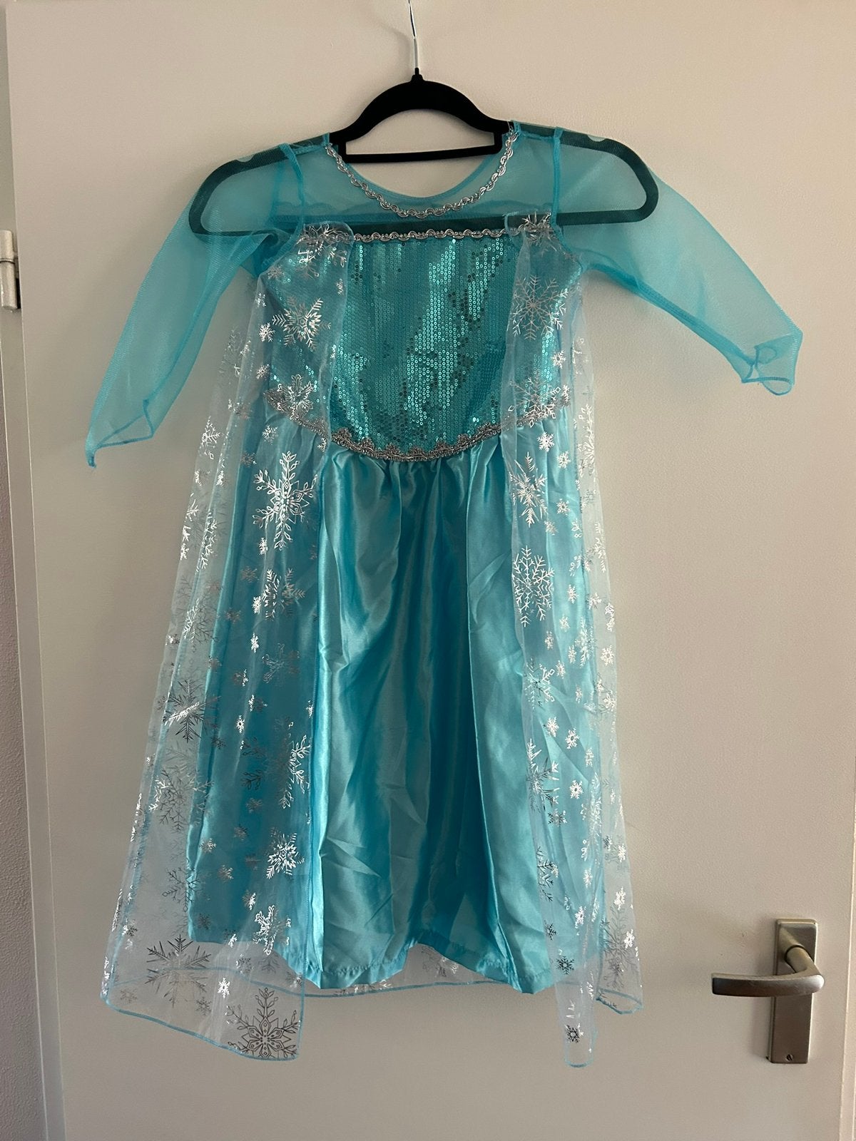 Elsa jurk Frozen verkleedjurk maat 122-128, Ophalen of Verzenden, Zo goed als nieuw, 122 t/m 128, Meisje