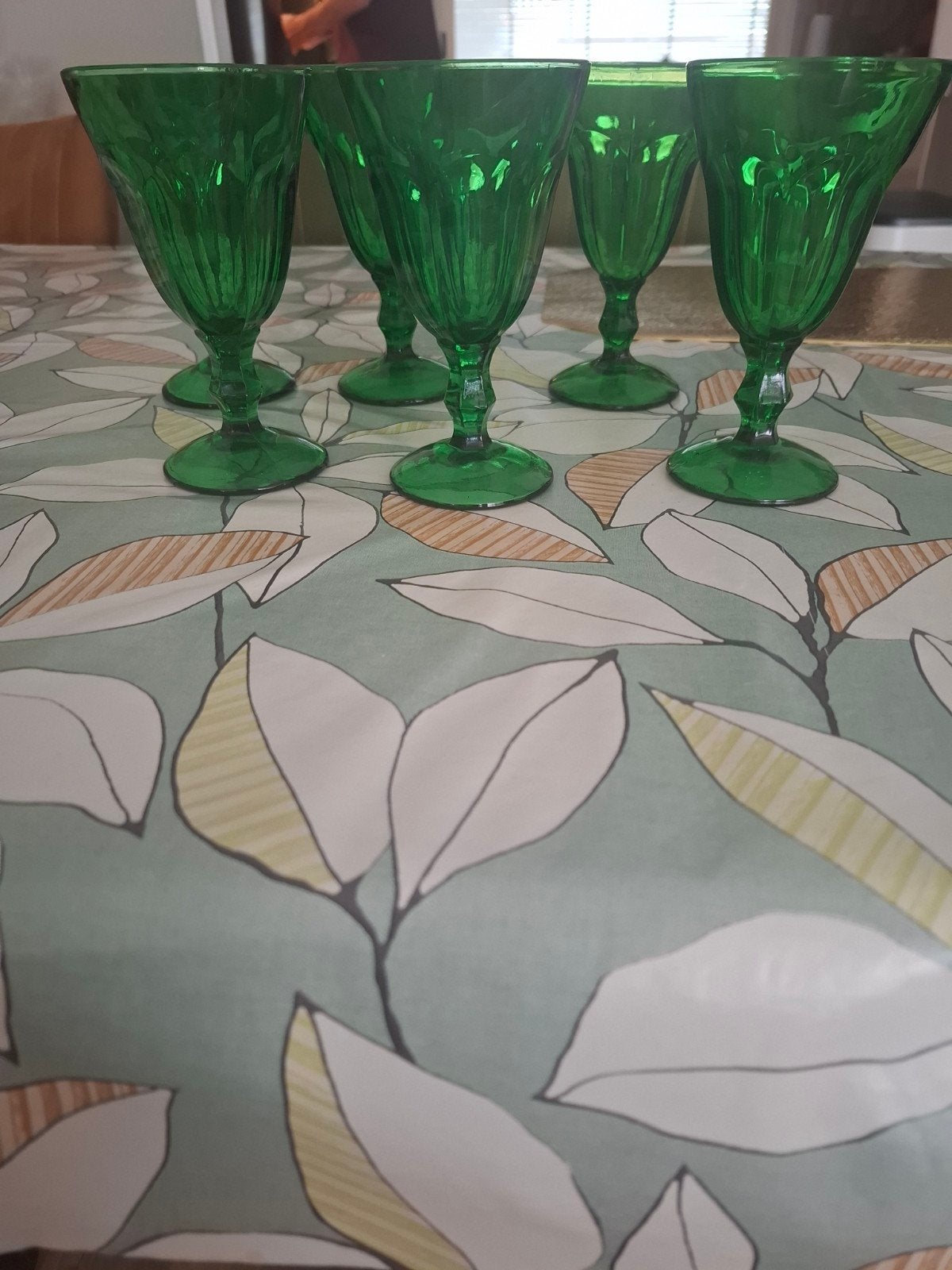 Set van 6 Groene IJscoupes / Dessertglazen, Ophalen