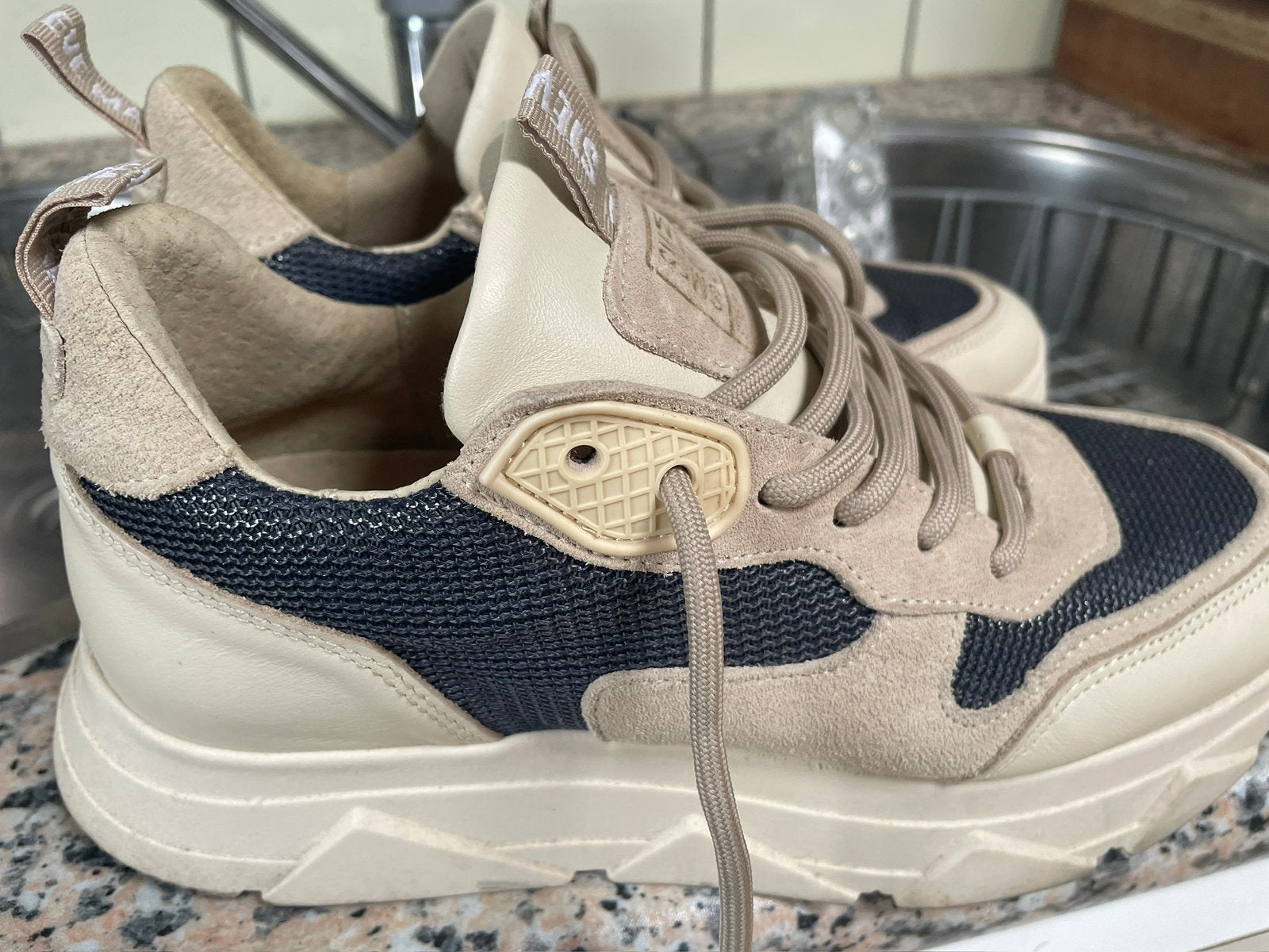 Steve Madden Pitty sneakers maat 39, z.g.a.n., Beige, Ophalen of Verzenden, Sneakers of Gympen, Zo goed als nieuw