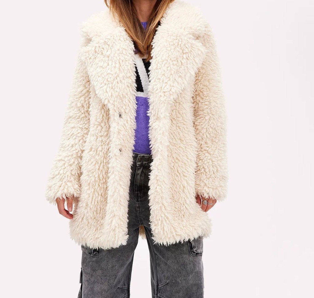 Off-white jas(LOAVIES), Ophalen of Verzenden, Nieuw, Maat 34 (XS) of kleiner, Wit