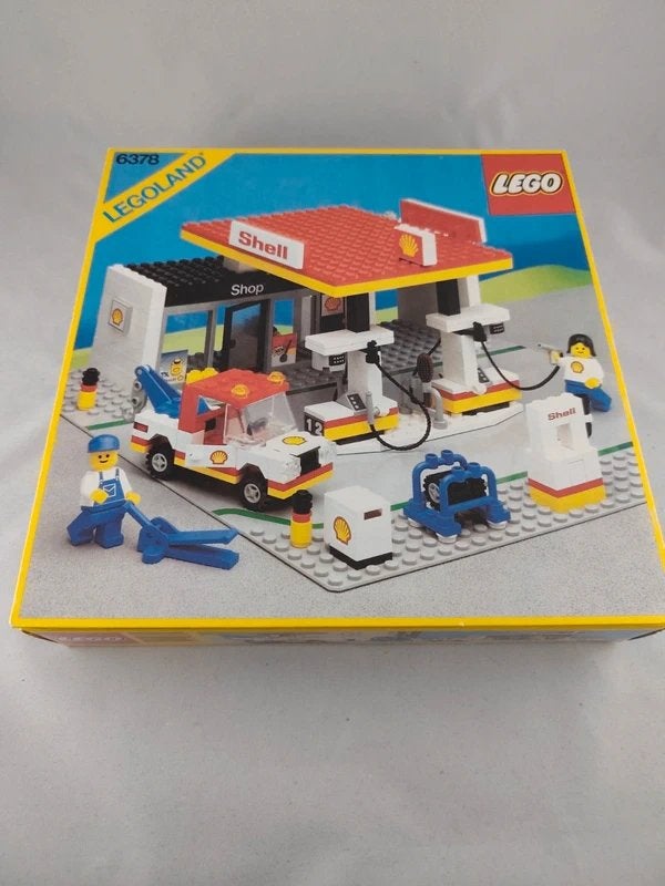 Vintage LEGO Legoland 6378 - Service Station, Kinderen en Baby's, Speelgoed | Duplo en Lego, Gebruikt, Lego, Ophalen of Verzenden