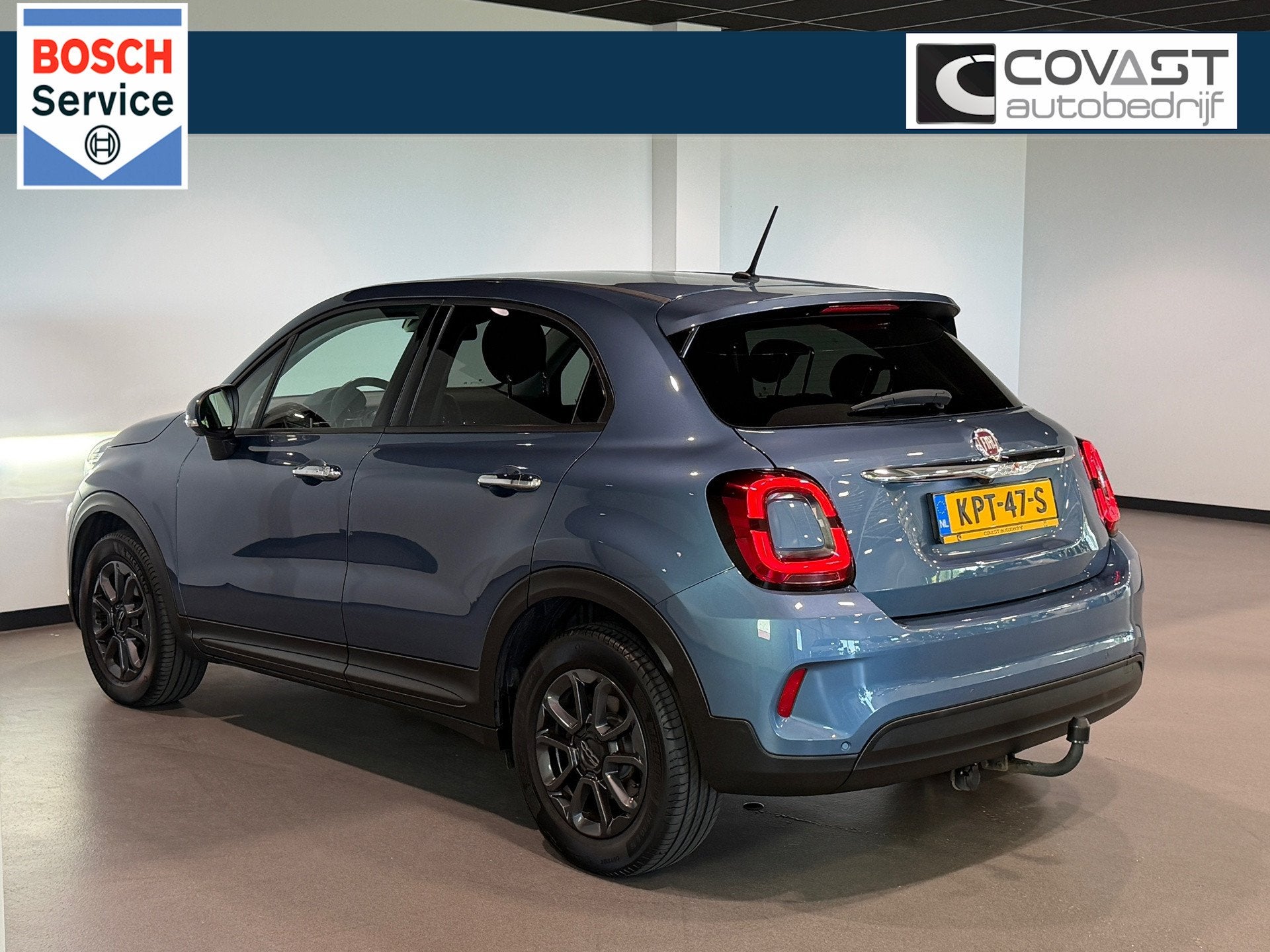 Fiat 500 X 1.3 GSE Lounge LED|Adapt.Cruise|Carplay|Trekhaak|, Auto's, Voorwielaandrijving, Blauw, Bedrijf, Handgeschakeld