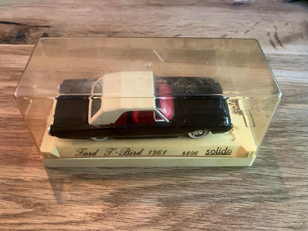 Ford T-Bird 1961 4505 Solido zwart, Ophalen of Verzenden, Nieuw, Auto, Solido