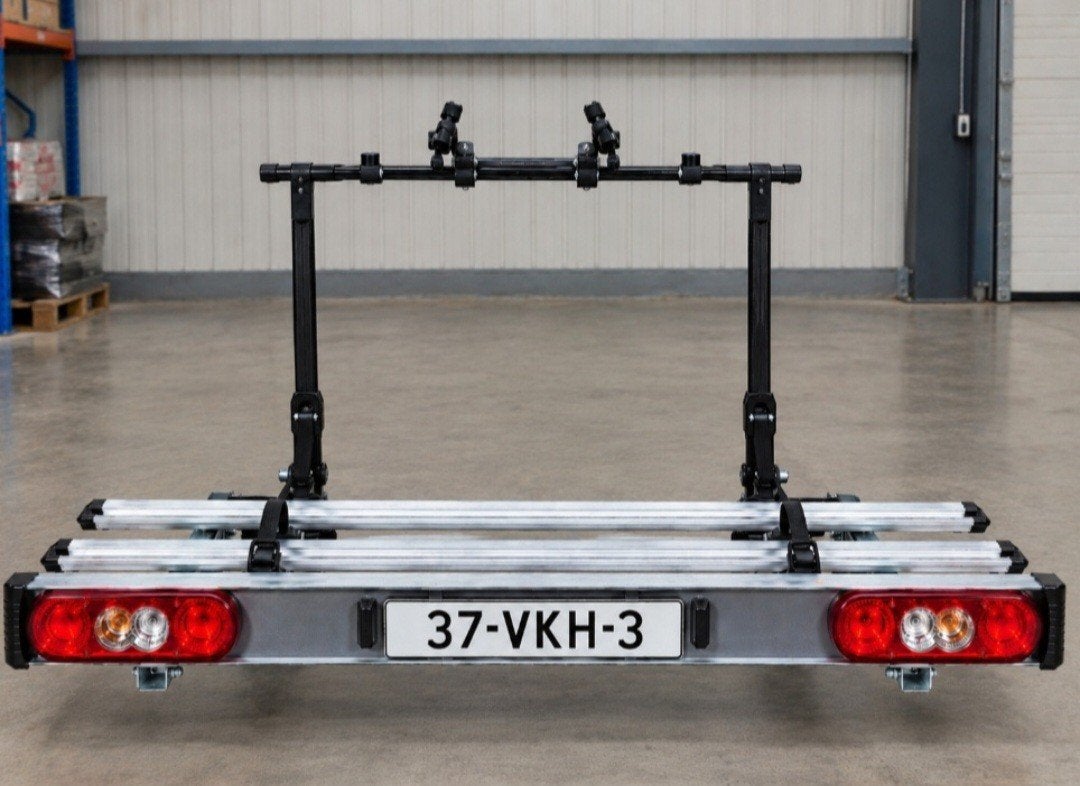 Fietsendrager voor caravan, Auto diversen, Ophalen of Verzenden, Gebruikt, Achterklepdrager