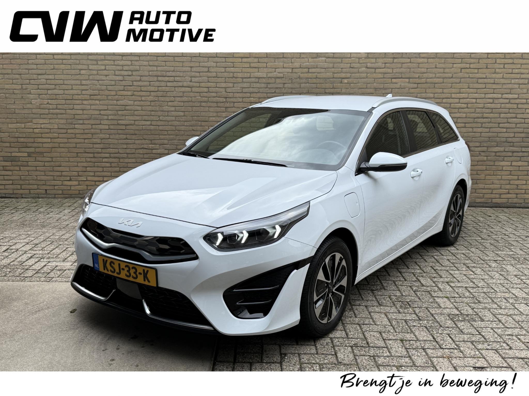Kia Ceed Sportswagon 1.6 GDI PHEV DynamicLine | Facelift | C, Auto's, Dealer onderhouden, Gebruikt, Wit, Plug-in hybride