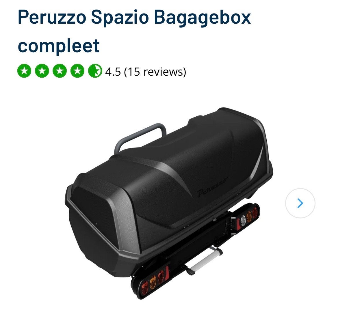 Te huur: Peruzzo Bagagebox Compleet met Fietsendrager, Auto diversen, Ophalen of Verzenden, Nieuw