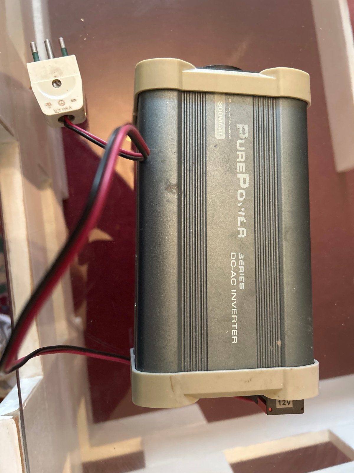 PurePower 300 Watt DC-AC Omvormer - 12V naar 230V, Ophalen of Verzenden, Gebruikt