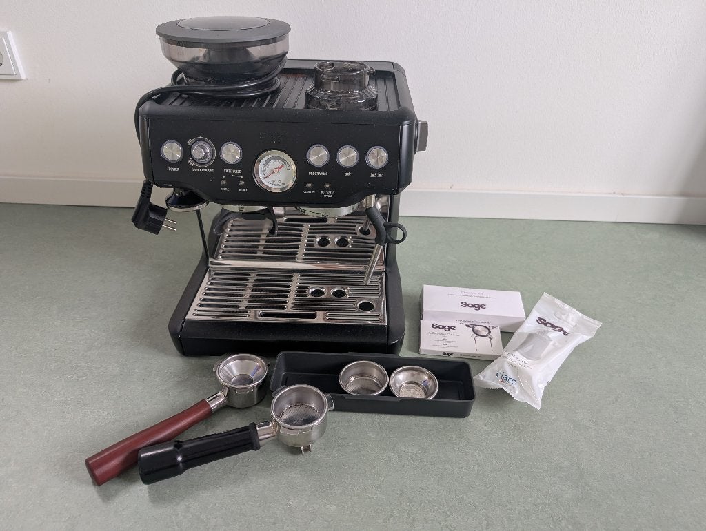 Sage Barista Express Espressomachine, Ophalen, Gebruikt, Espresso apparaat, Koffiebonen