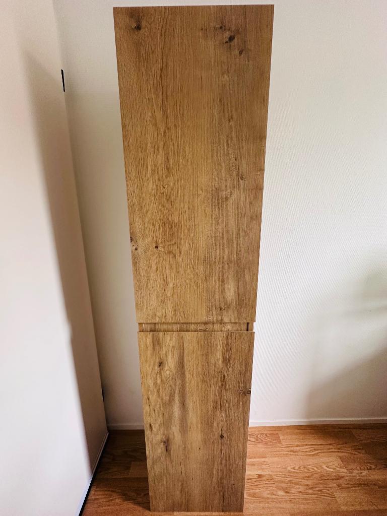 Badkamer kolomkast Aquazuro Napoli - eiken look -z.g.a.n., Ophalen, (Half)hoge kast, Minder dan 50 cm, Zo goed als nieuw