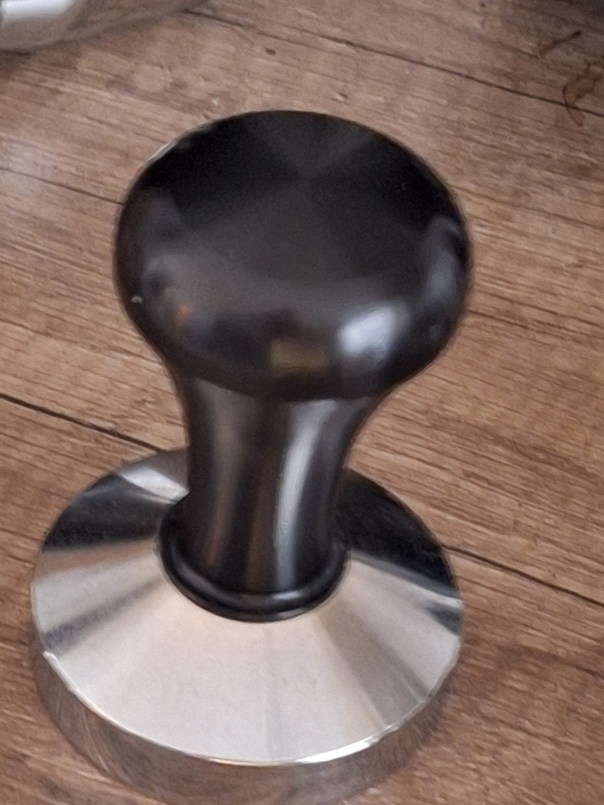 Koffie tamper met mat - voor de perfecte espresso, Ophalen of Verzenden, Gebruikt, Barista-accessoire