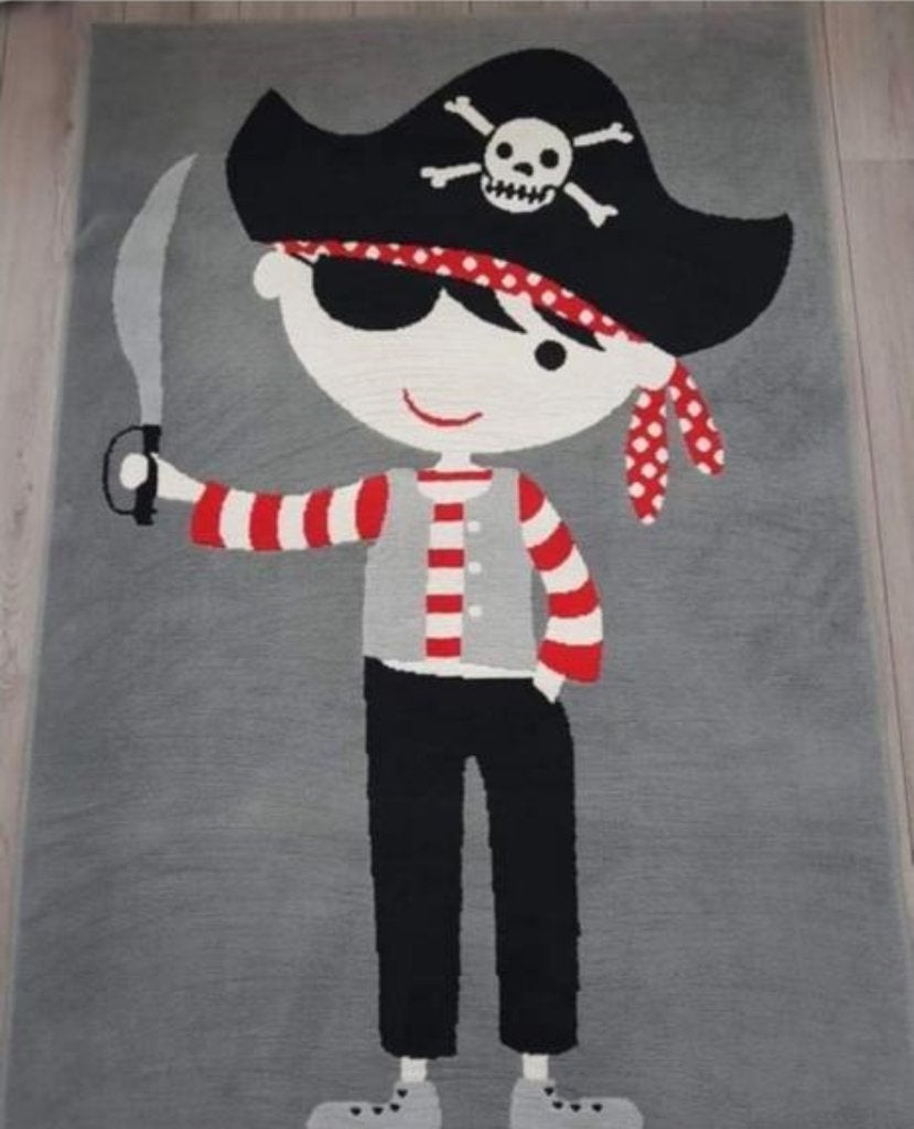2x piraat kleed 119x172cm kinderkamer, Ophalen of Verzenden, Nieuw, Kleed of Kussen