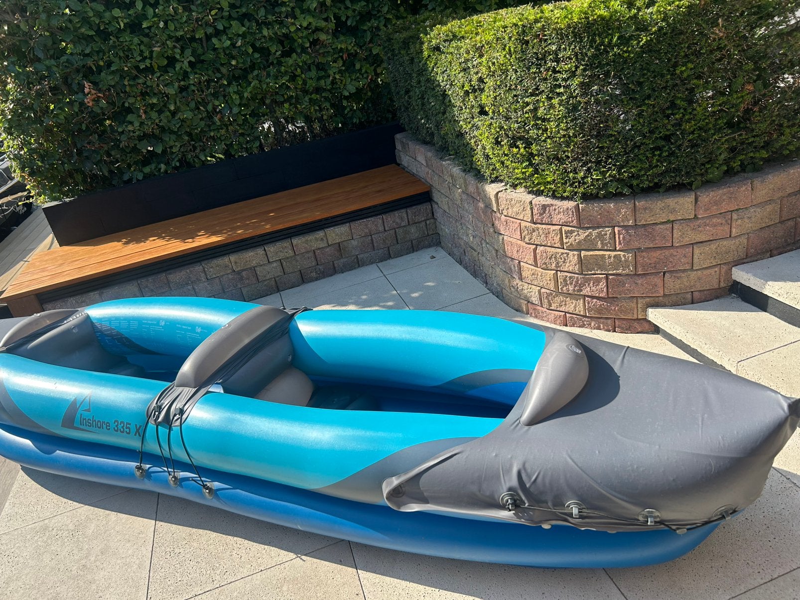 Opblaaskano voor 2 personen, Inshore 335X, Watersport en Boten, Kano's, Ophalen of Verzenden, Zo goed als nieuw, Overige typen
