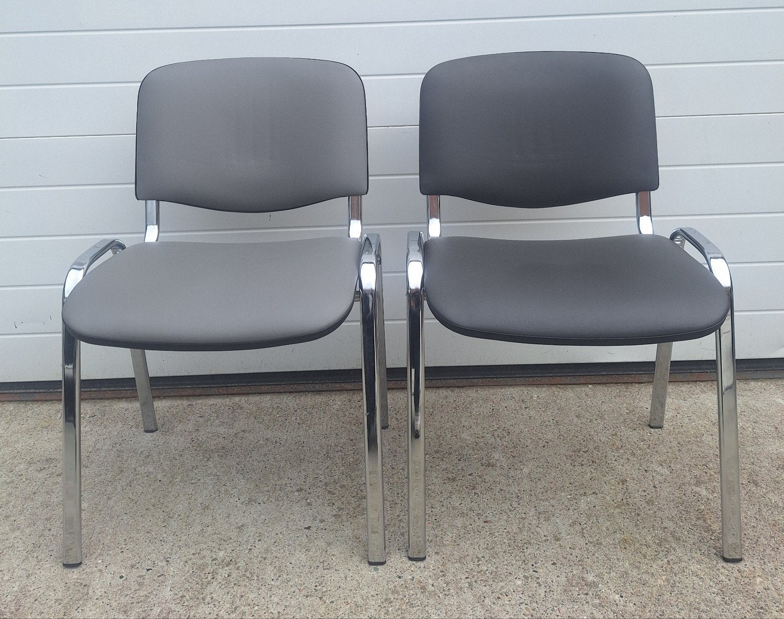 9 x Vergaderstoelen grijs kantine kantoor stoelen zaal cafe, Huis en Inrichting, Stoelen, Ophalen of Verzenden, Zo goed als nieuw