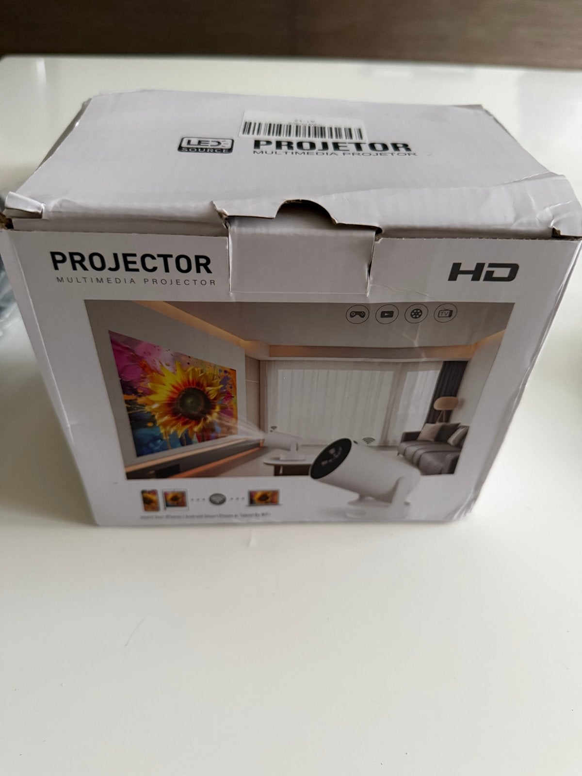 HD Multimedia Projector met LED-bron en statief, Ophalen of Verzenden, Nieuw, LED, HD (720)
