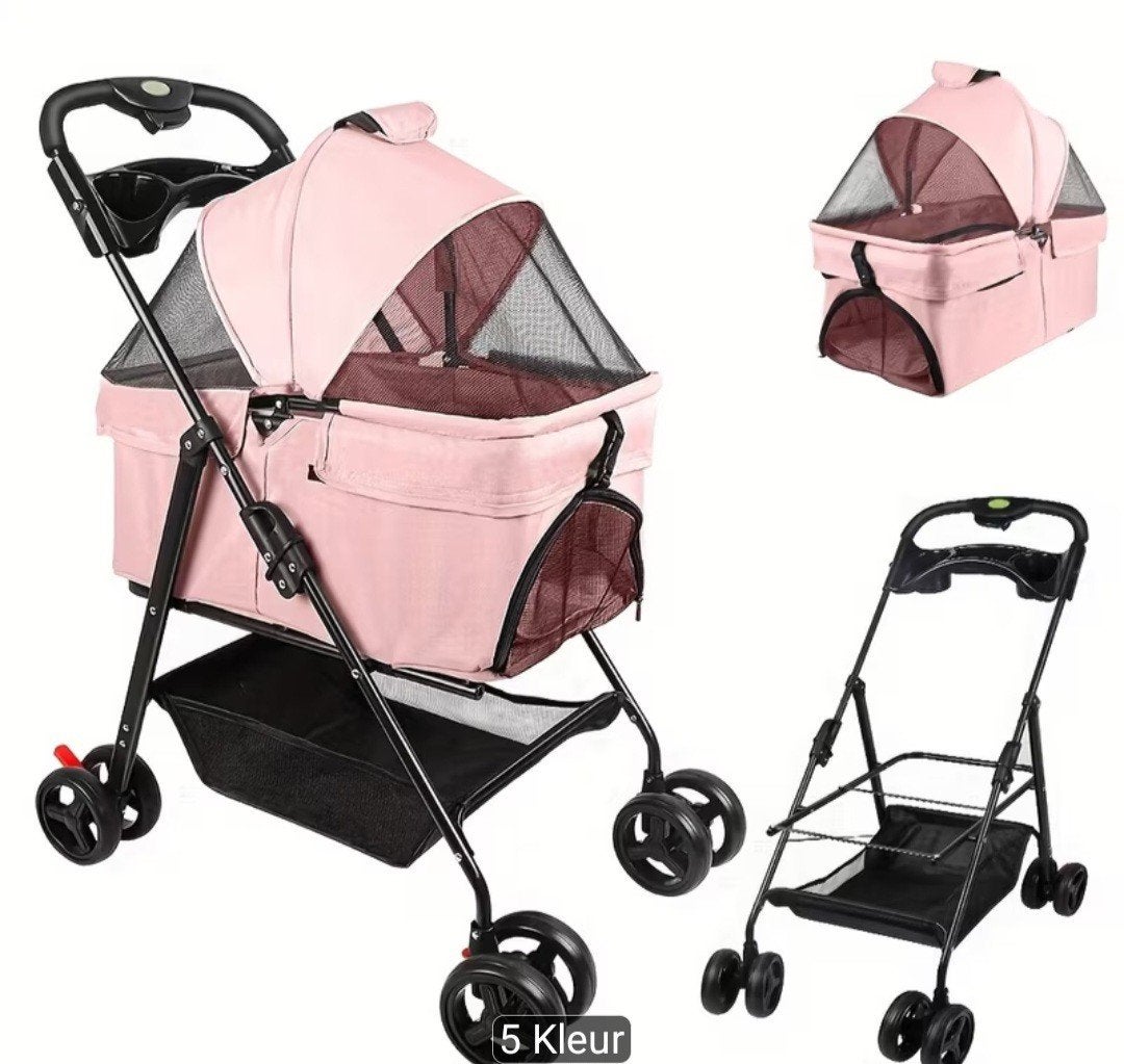 Nieuw in doos roze hondenbuggy, Ophalen of Verzenden, Nieuw
