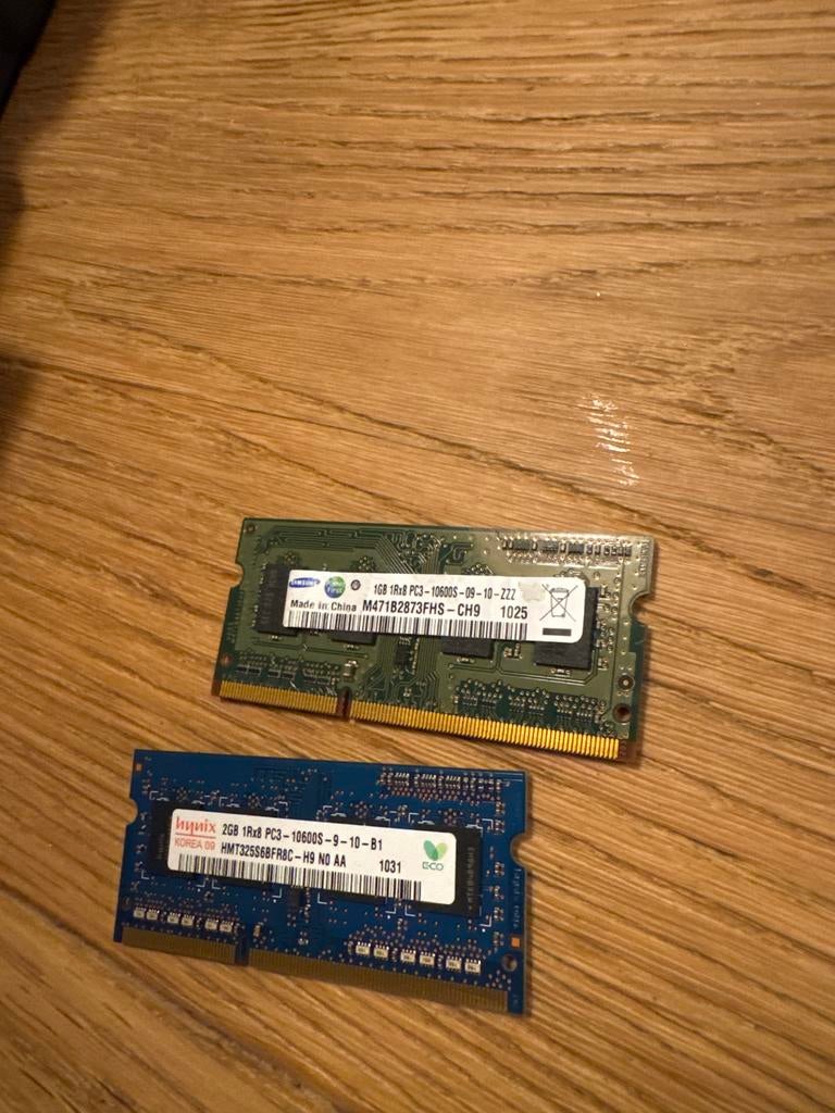 3GB RAM geheugen voor laptop, Gebruikt, DDR3, Ophalen of Verzenden, 2 GB