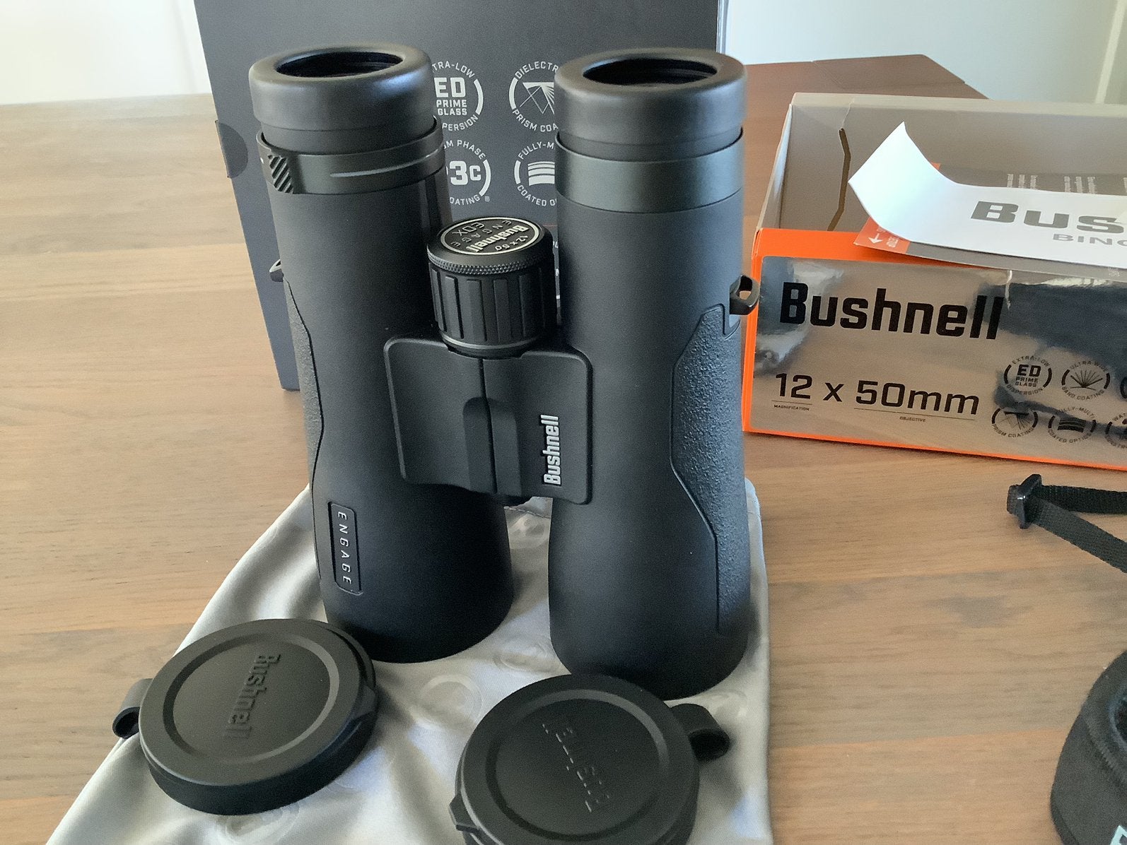 Bushnell engage EDX 12x50, Ophalen of Verzenden, Zo goed als nieuw, 8 tot 12x, Dakkant (recht)