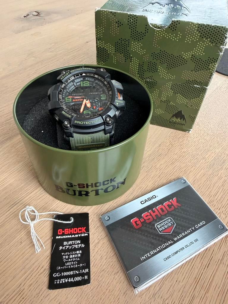 Casio G-Shock Burton Mudmaster GG-1000BTN – Limited Edition, Ophalen of Verzenden, Zo goed als nieuw, Kunststof, Casio