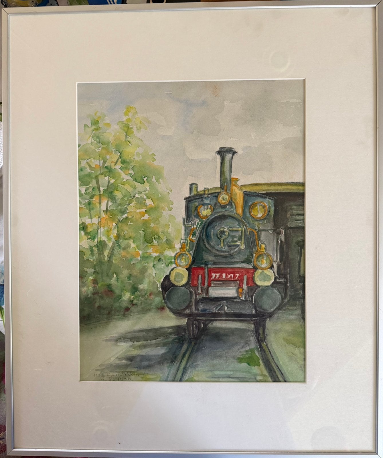 Locomotief Bello, Ophalen, Gedateerd, Overige onderwerpen, Papier