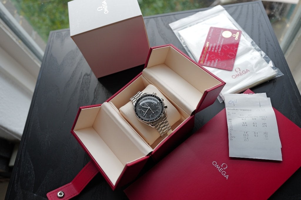 1998 Omega Speedmaster Reduced | Box | 24 mnd Omega garantie, Staal, Polshorloge, Omega, 1960 of later