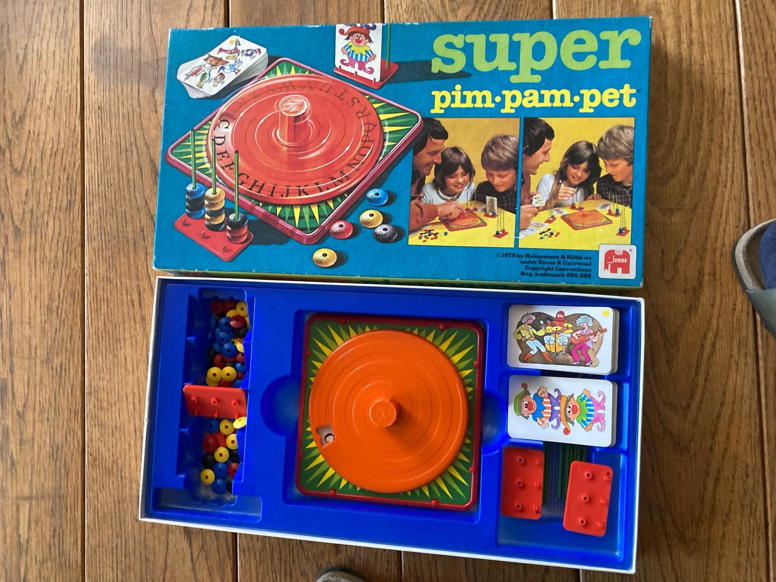Super Pim Pam Pet Bordspel - Vintage Gezelschapsspel, Drie of vier spelers, Ophalen of Verzenden, Gebruikt