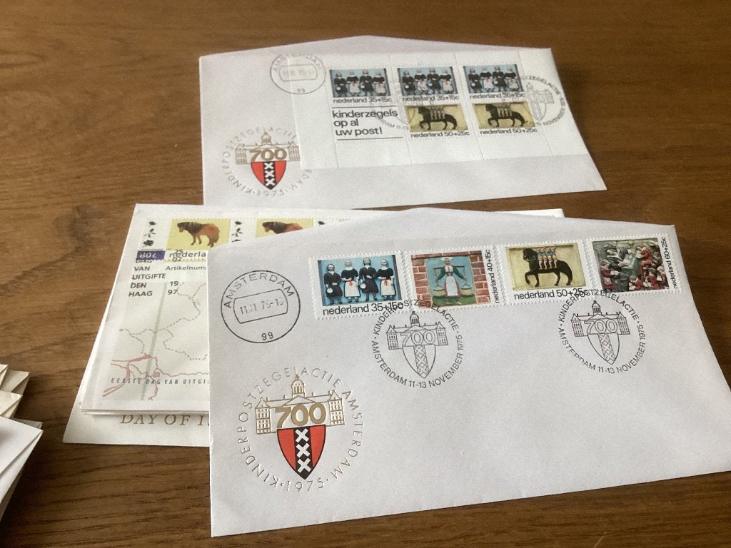 No3453 E144 + 144A kinderpostzegel actie Amsterdam Neder, Verzenden, Onbeschreven, Nederland