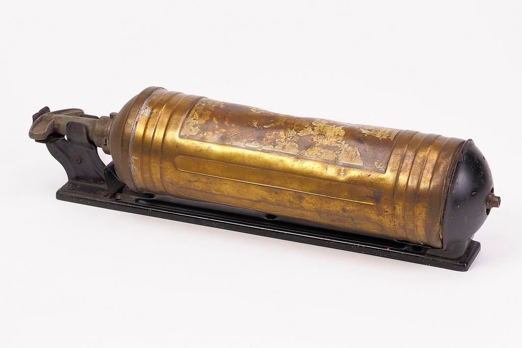 Antieke Pyrene brandblusser, Antiek en Kunst, Ophalen of Verzenden, Koper