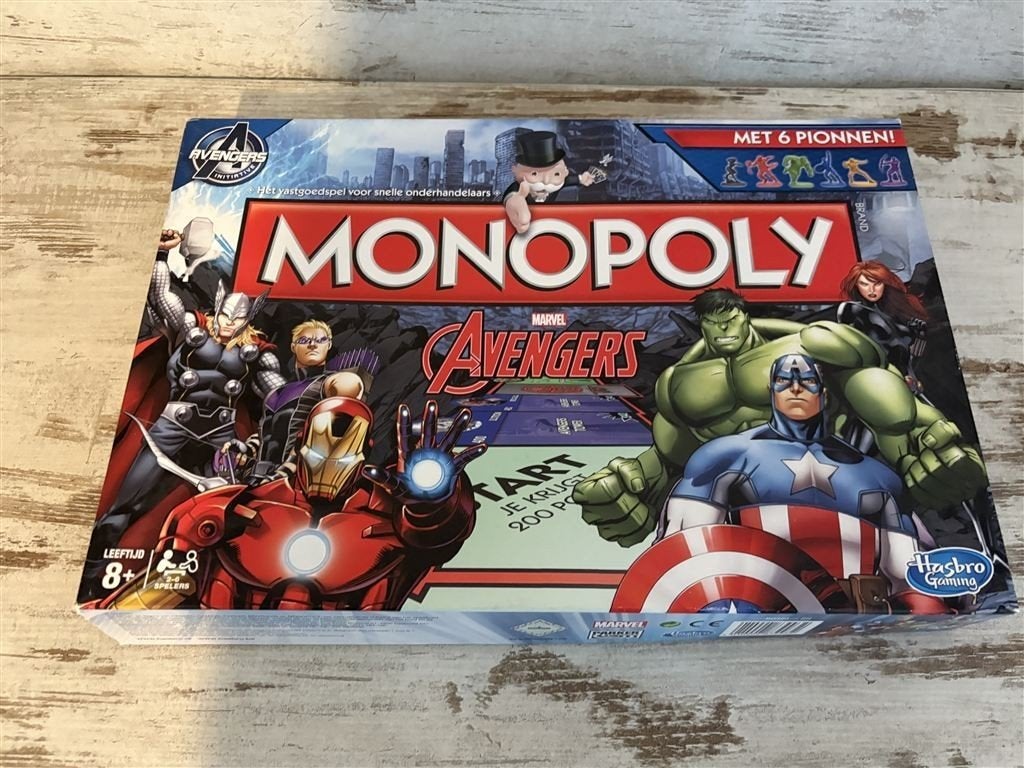 Monopoly Marvel avengers - s2102, Hobby en Vrije tijd, Verzenden, Zo goed als nieuw