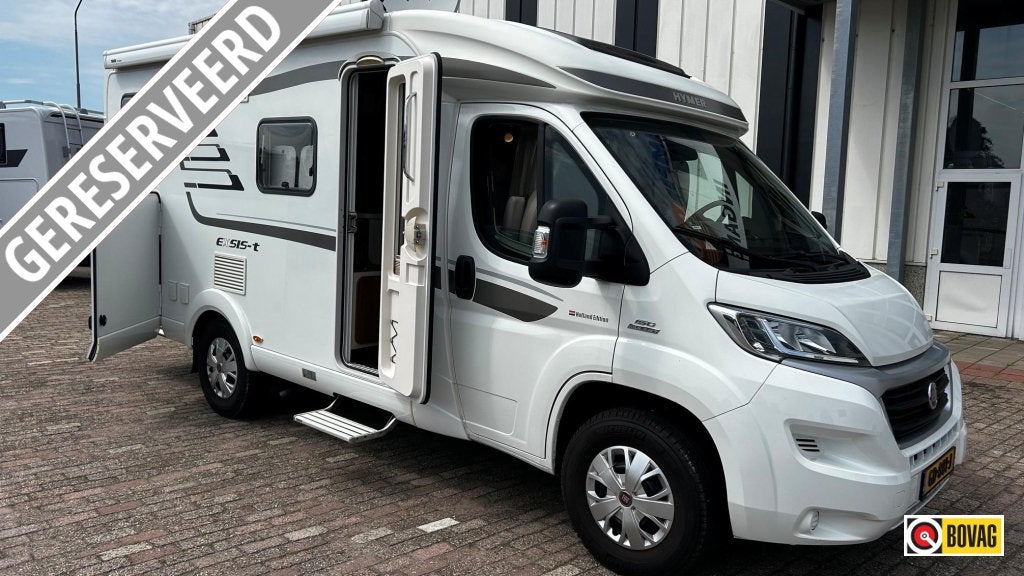 Hymer Exsis-T 474 lengte bedden, slechts 25.000 km, Caravans en Kamperen, Campers, Fiat, Airbags, Tot en met 2, Bedrijf