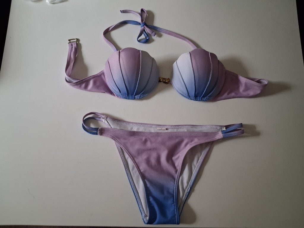 schelp/zeemeermin bikini maat M, Meerkleurig, Ophalen of Verzenden, Bikini, Onbekend