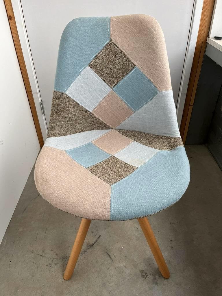 KAVE HOME RALF lars Moderne stoel patchwork nieuw, Huis en Inrichting, Overige kleuren, Nieuw, Ophalen of Verzenden, Eén