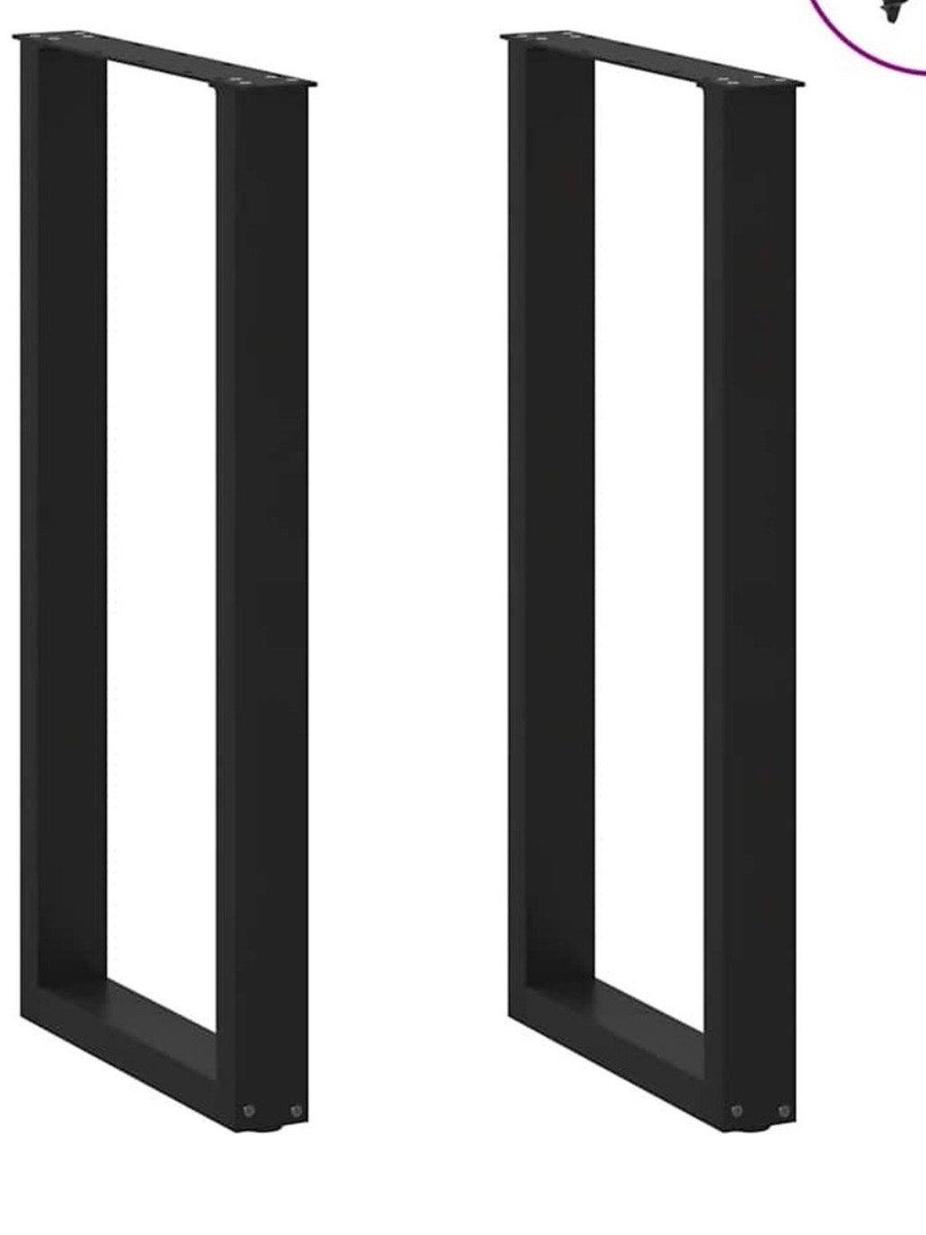 Metalen poten voor bartafel 90 cm hoog, Huis en Inrichting, Tafelonderdelen, Ophalen, Tafelpoot, Nieuw, Minder dan 50 cm