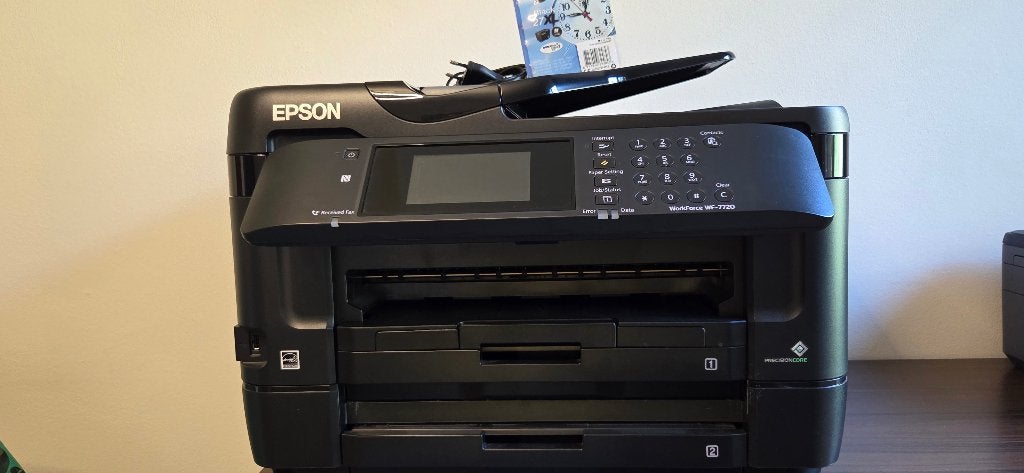 Nette Epson A3 printer Workforce WF-7720, Computers en Software, Printers, Gebruikt, All-in-one, Inkjetprinter, Faxen, Kleur printen