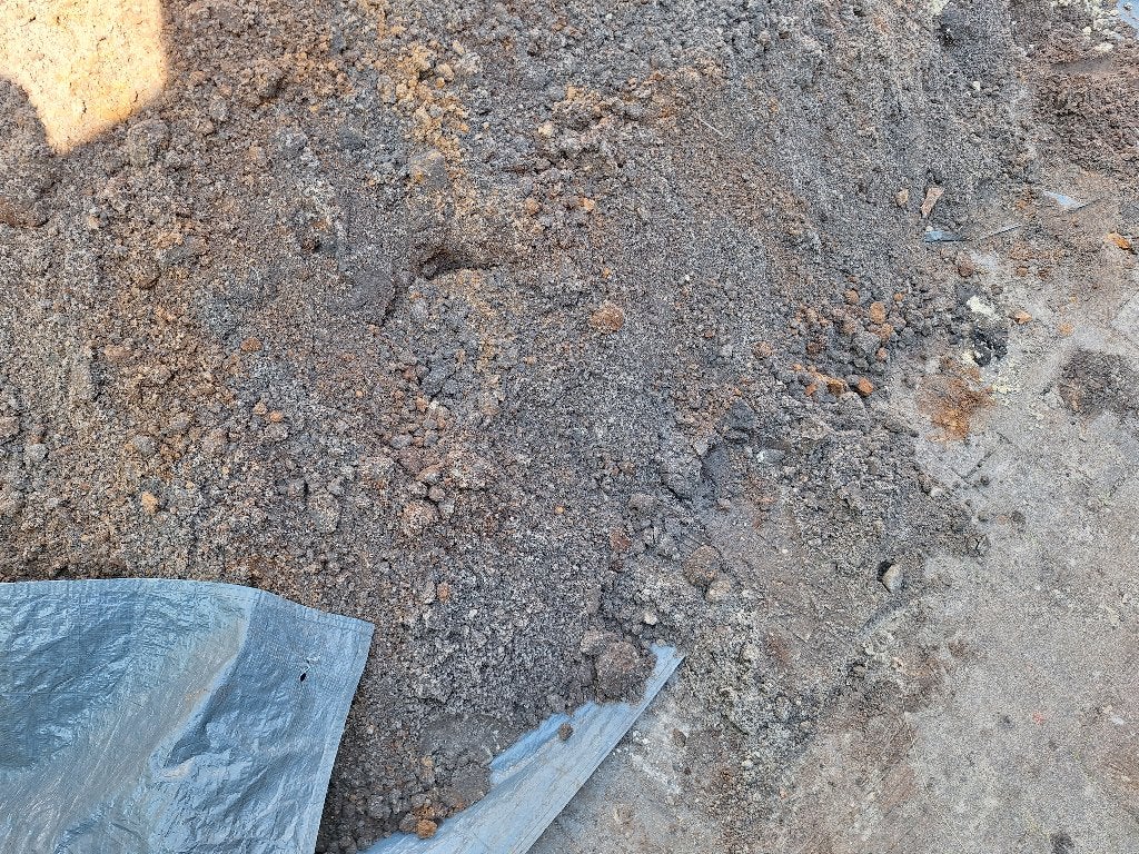 Puin zand zwart, Ophalen, Gebruikt, Ophoogzand