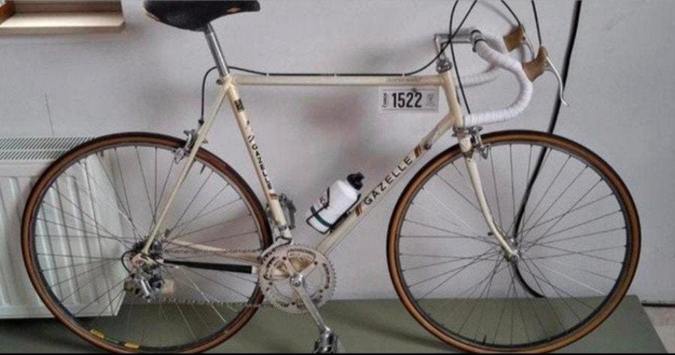 Hennie Kuiper fiets "Gazelle champion mondial" topstaat, Ophalen
