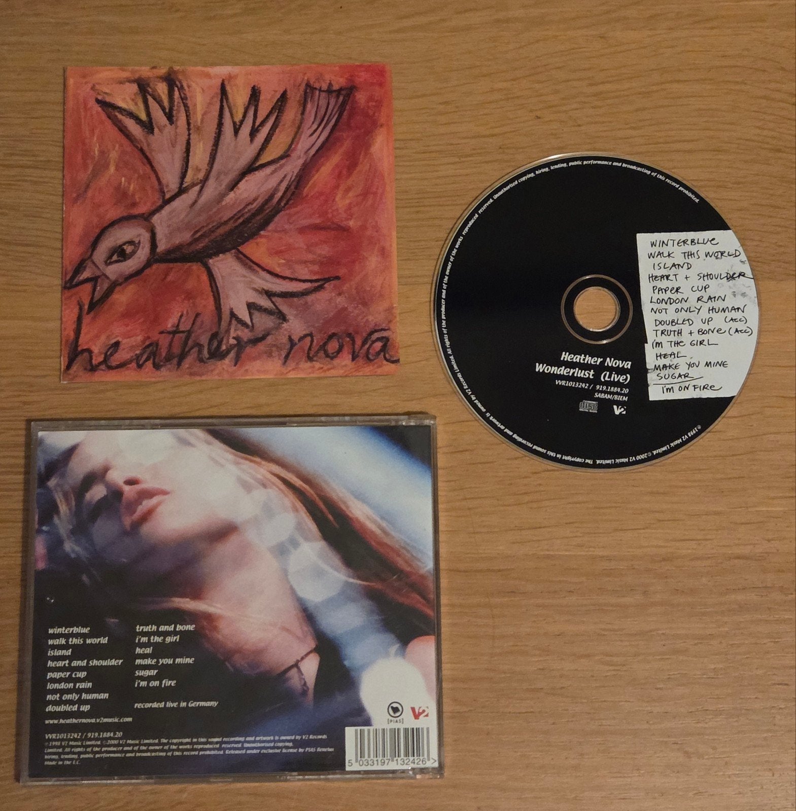 Heather Nova  - Wonderlust (live), Cd's en Dvd's, Ophalen of Verzenden, Gebruikt