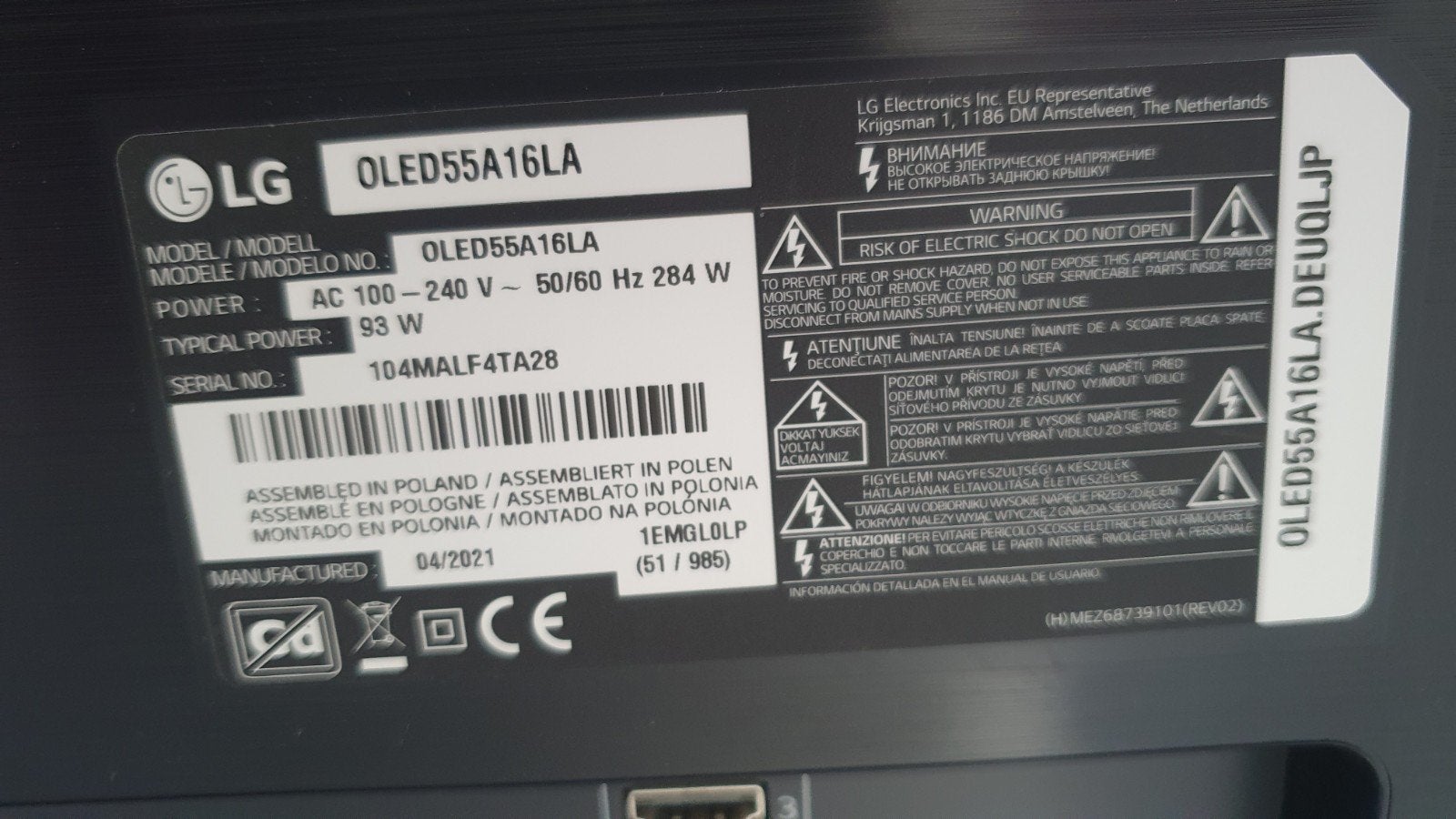 Foto 13 van LG OLED55A16LA – 55″ 4K OLED Smart TV – 60Hz – HDR10