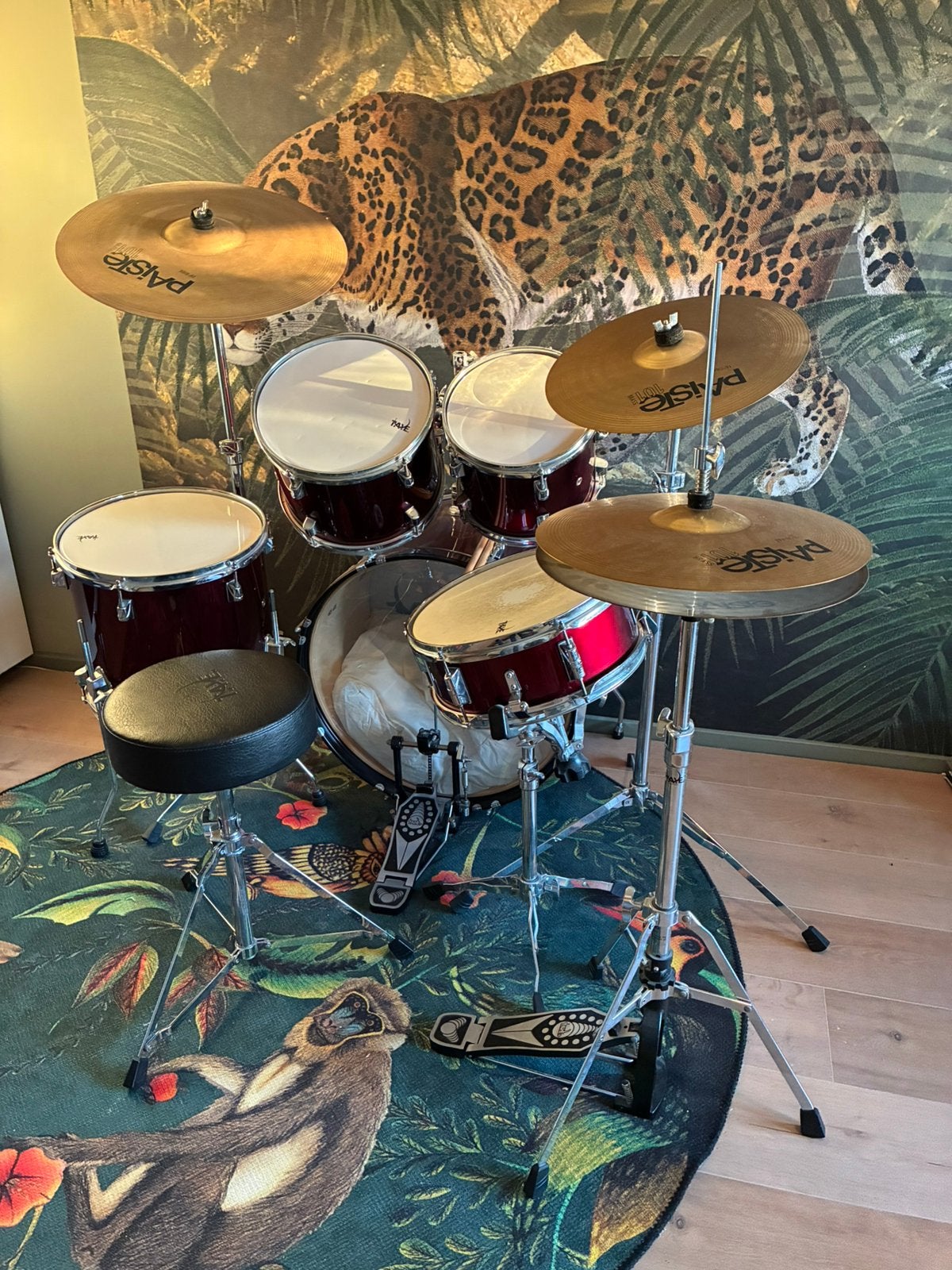 Taye Spotlight compleet drumstel + Paiste 101 bekkens, Ophalen, Gebruikt, Overige merken