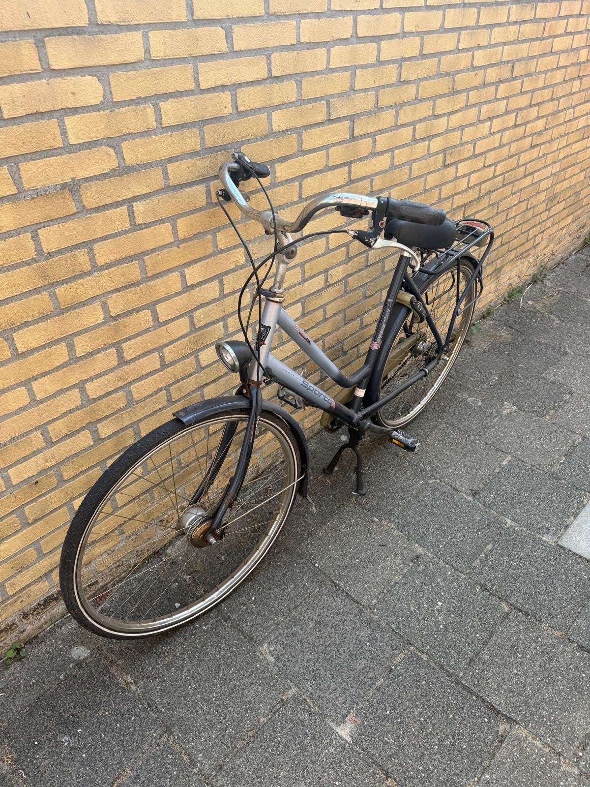 Sparta damesfiets, grijs, gebruikt, Ophalen, Terugtraprem, Sparta, Gebruikt