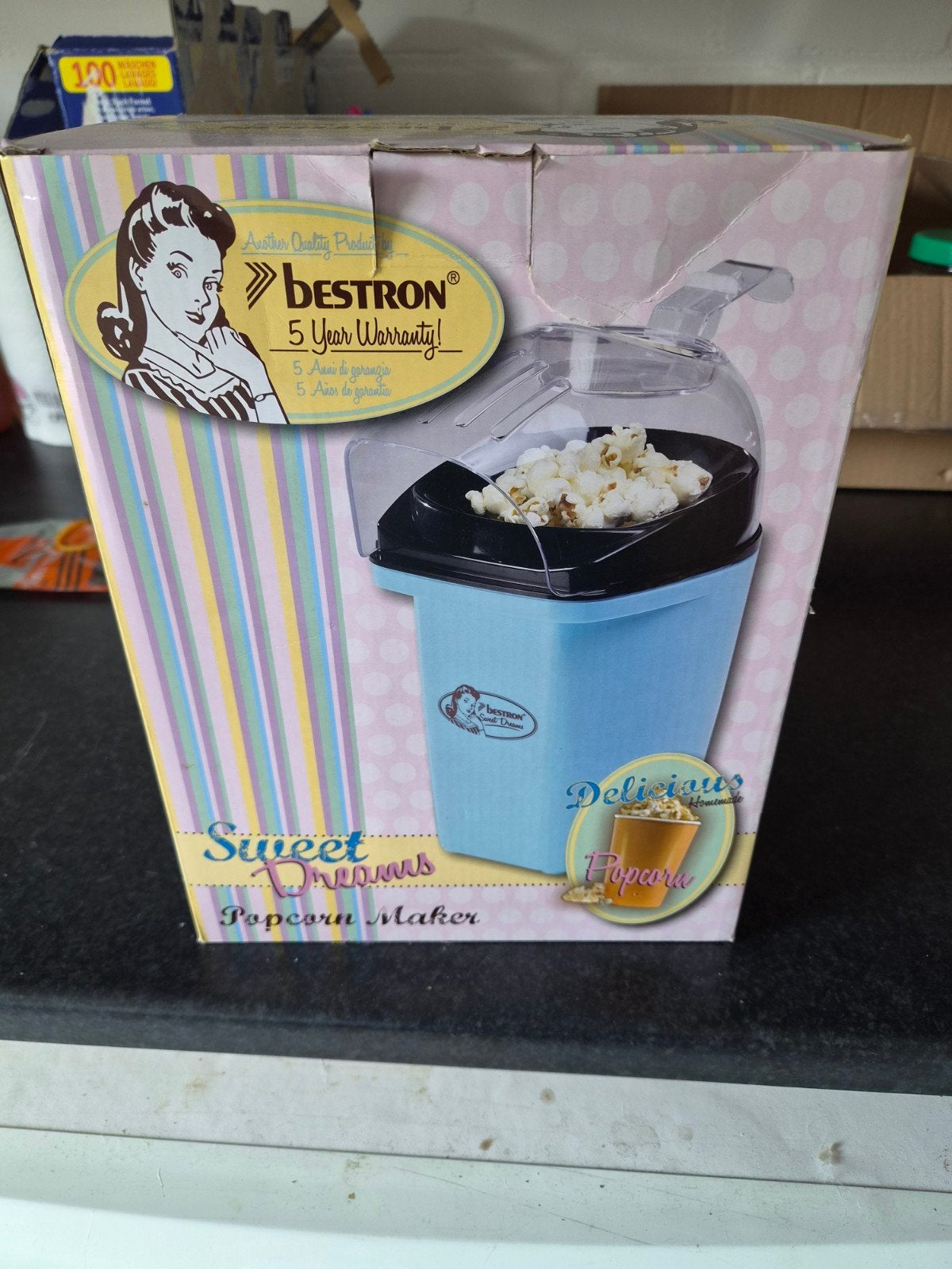 Bestron Sweet Dreams Popcorn Maker - Nieuw in doos, Witgoed en Apparatuur, Ophalen of Verzenden