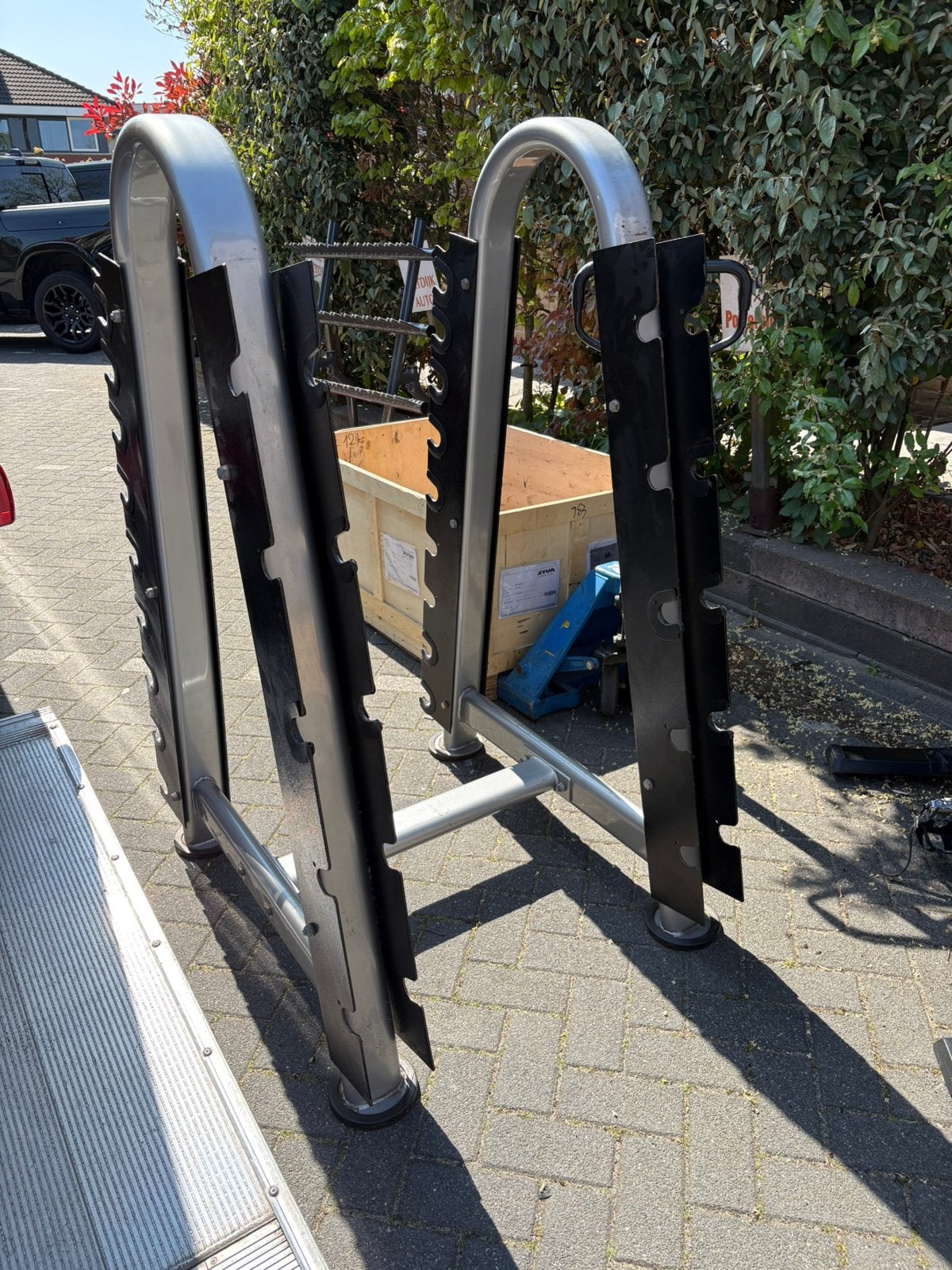 Lifemaxx verticaal dumbbell rek voor dumbbells en stangen, Ophalen, Dumbbell, Gebruikt, Lifemaxx