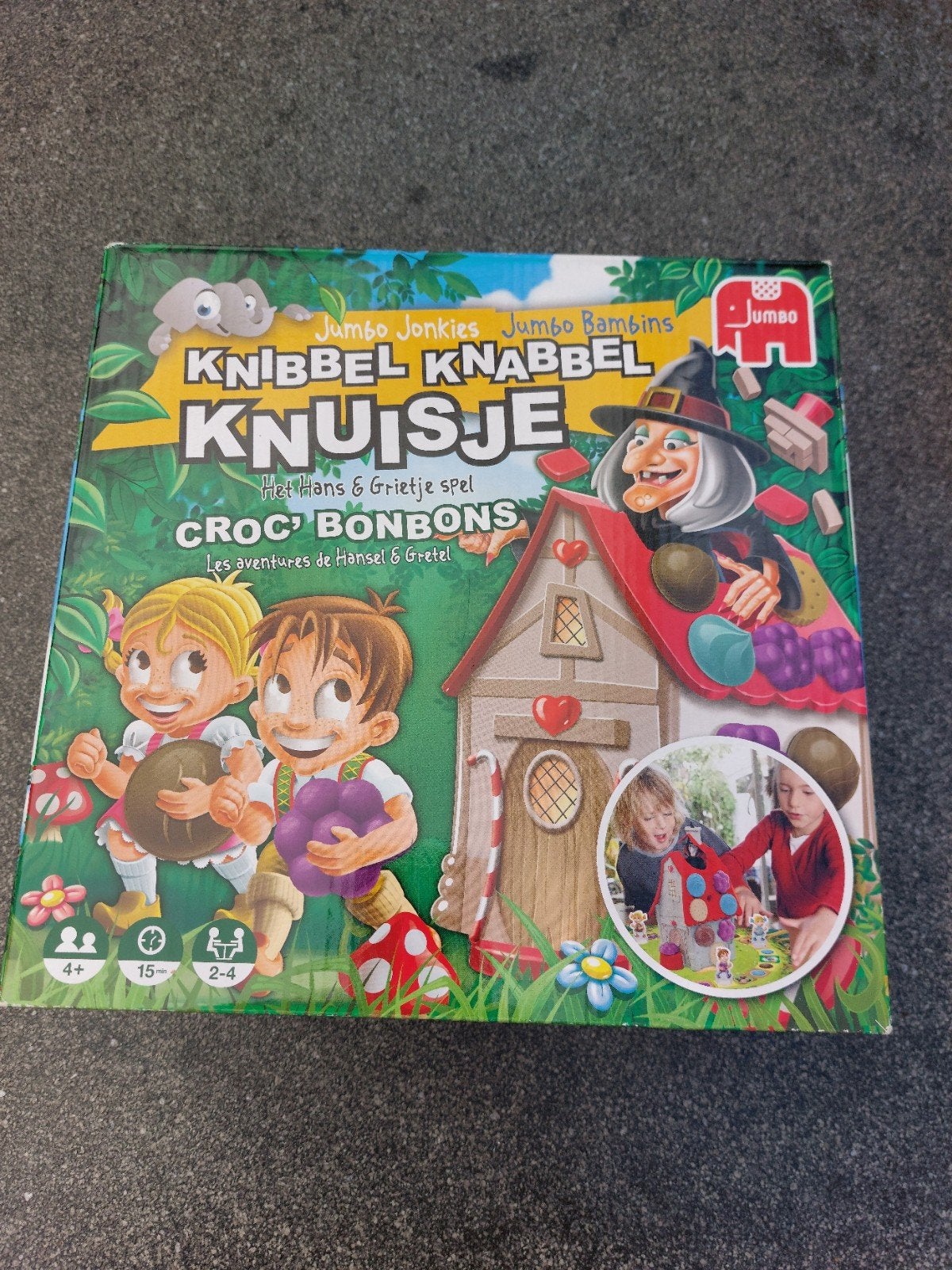 Knibbel knabbel knuisje spel, Drie of vier spelers, Ophalen of Verzenden, Zo goed als nieuw