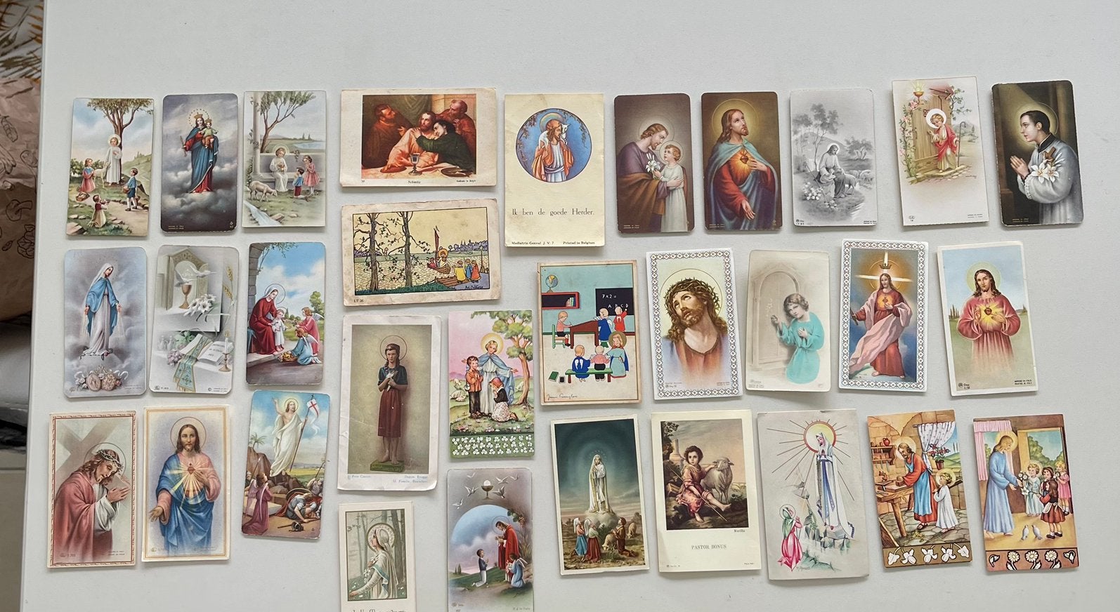 Prachtige Zoldervondst: 31 Antieke Devotieprentjes, Ophalen of Verzenden